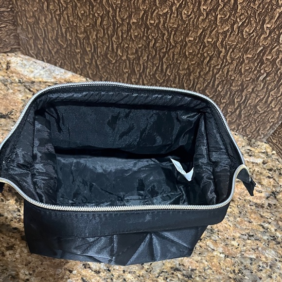 Modella Black Quilted Makeup Bag - Picture 8 of 11